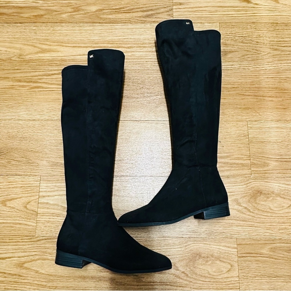 Michael Kors Suede Tall Black Boots